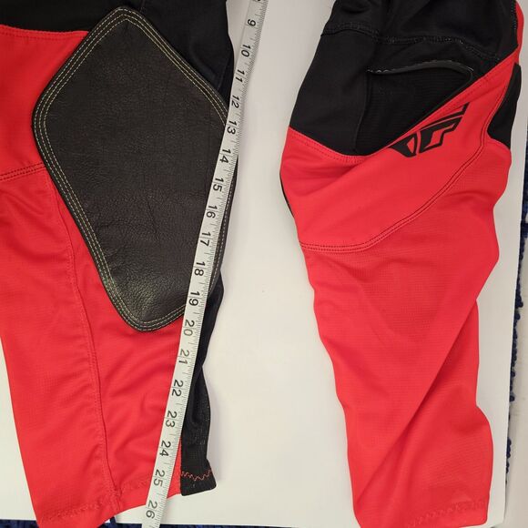 Fly Racing Kinetic Mesh MX Motorcycle Pants Red Black Sz 34 Breathable T0392 - Picture 9 of 11